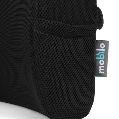 MOBILO Firm© Lumbar Pillow for Office, Car, and Travel - 100% Memory Foam Lumbar Support Pillow with Breathable Fabric